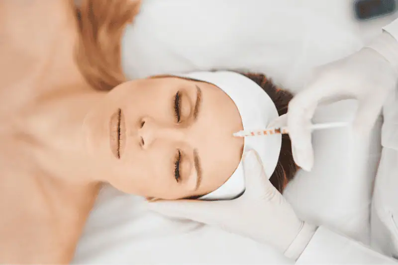 Botox treatment for early forehead wrinkles in 30s
