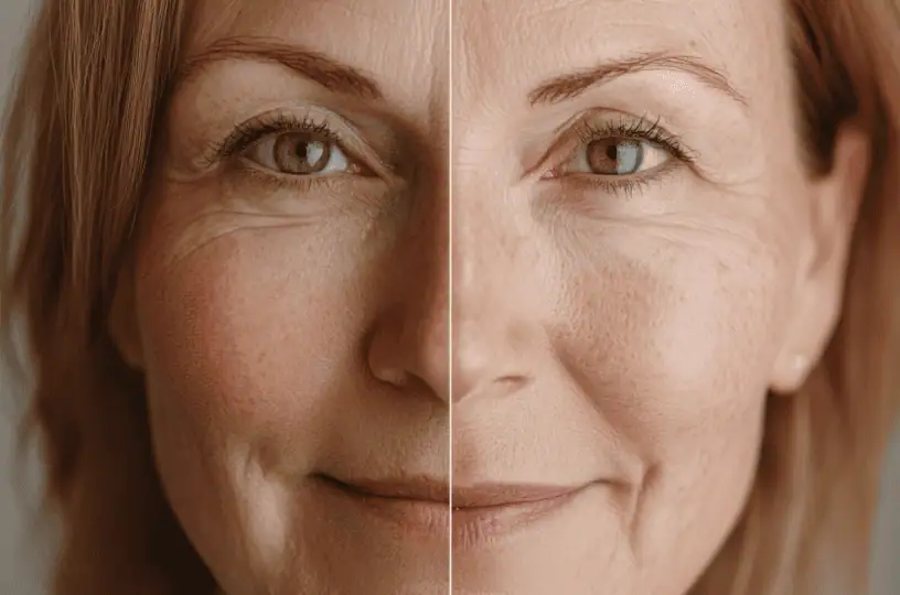 Aesthetician performing a chemical peel treatment in NYC spa